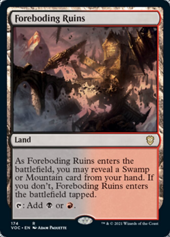 Foreboding Ruins [Innistrad: Crimson Vow Commander] | Yard's Games Ltd