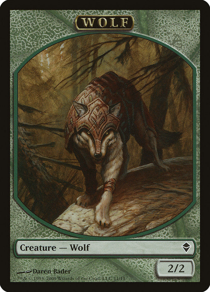 Wolf Token [Zendikar Tokens] | Yard's Games Ltd