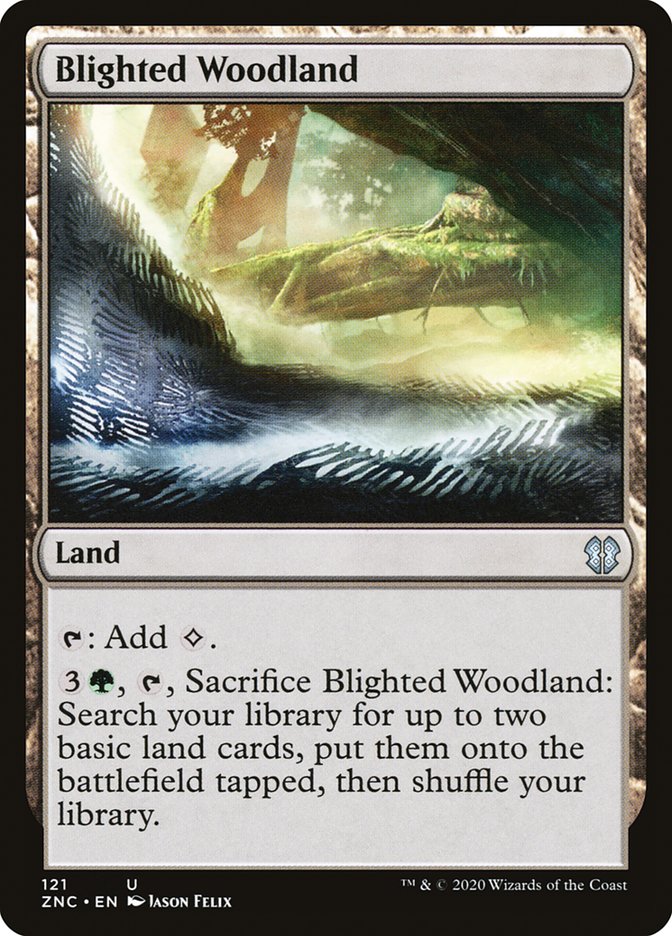 Blighted Woodland [Zendikar Rising Commander] | Yard's Games Ltd