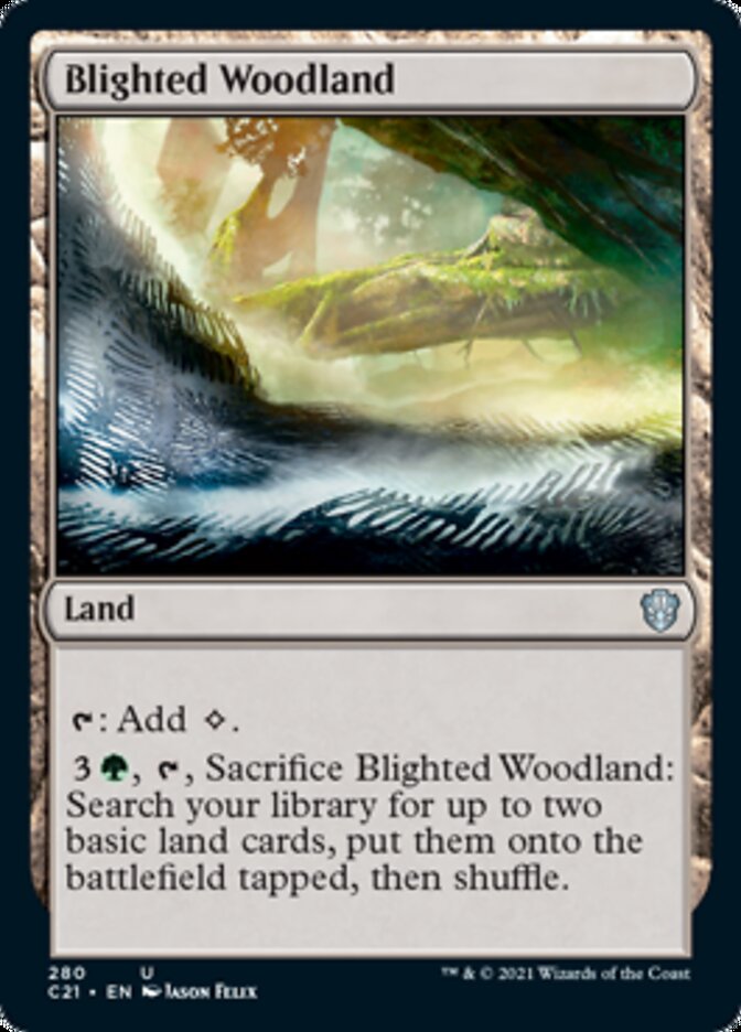 Blighted Woodland [Commander 2021] | Yard's Games Ltd