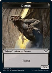 Demon // Germ Double-Sided Token [Double Masters Tokens] | Yard's Games Ltd