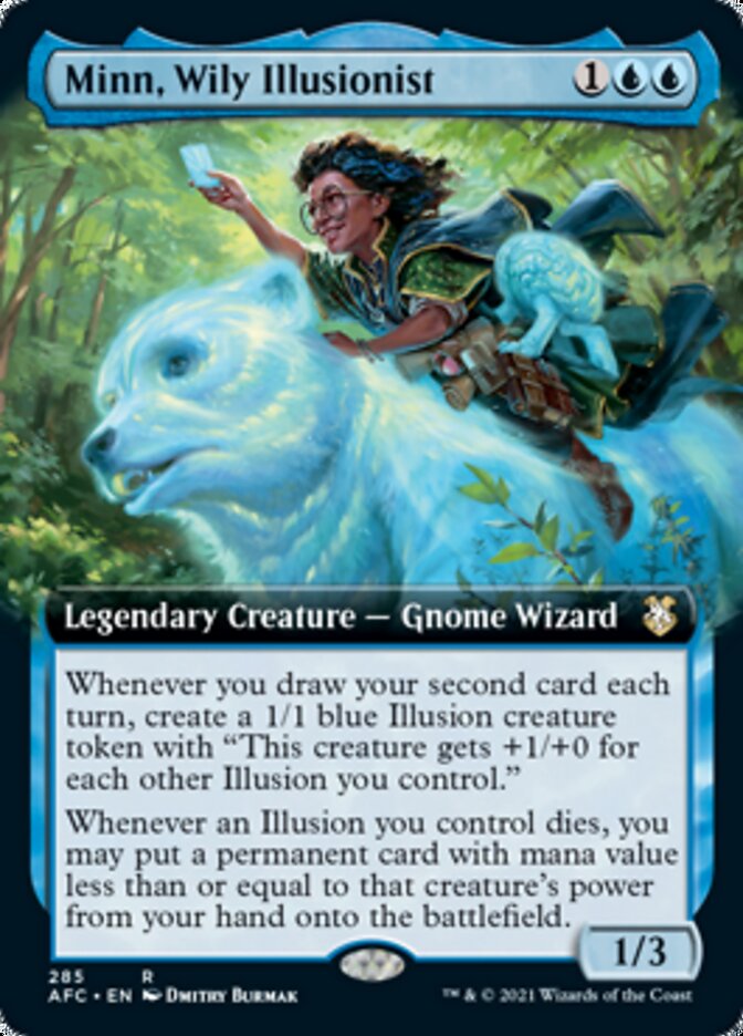 Minn, Wily Illusionist (Extended Art) [Dungeons & Dragons: Adventures in the Forgotten Realms Commander] | Yard's Games Ltd