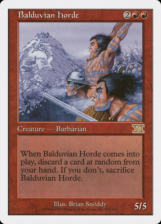 Balduvian Horde [Classic Sixth Edition] | Yard's Games Ltd