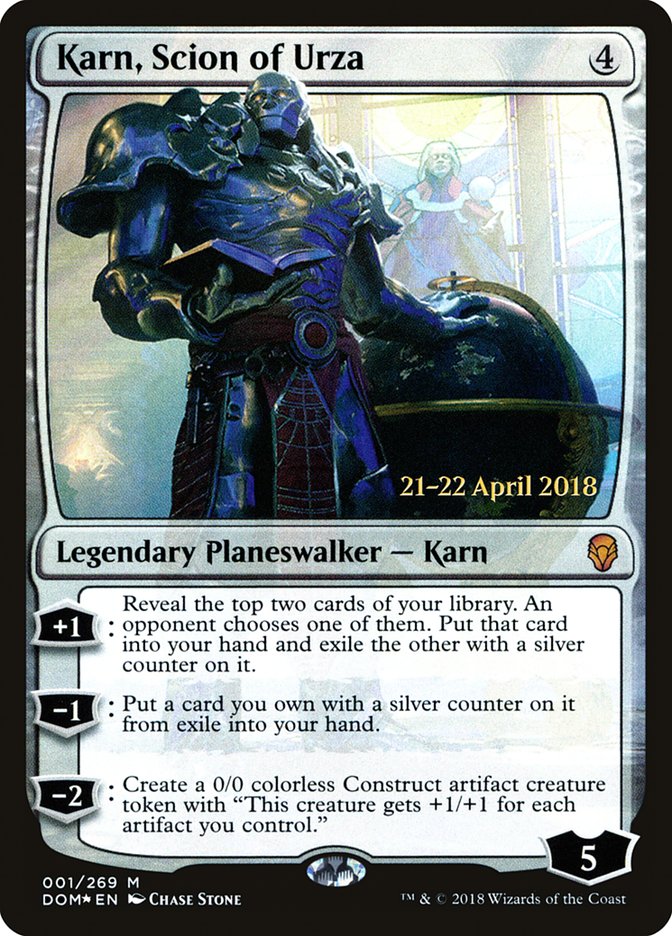 Karn, Scion of Urza [Dominaria Prerelease Promos] | Yard's Games Ltd