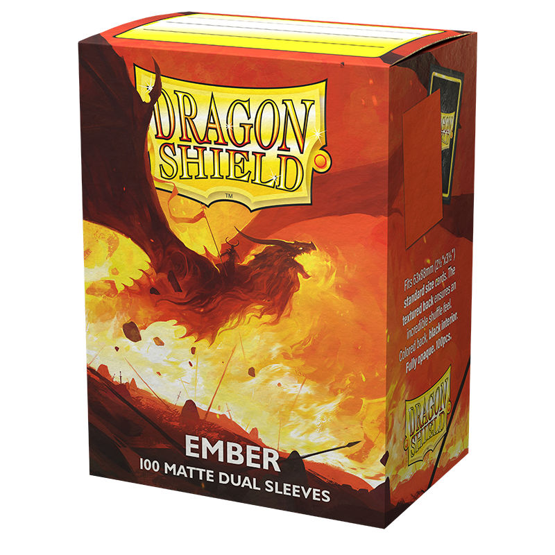 Dragon Shield: Standard 100ct Sleeves - Ember (Dual Matte) | Yard's Games Ltd