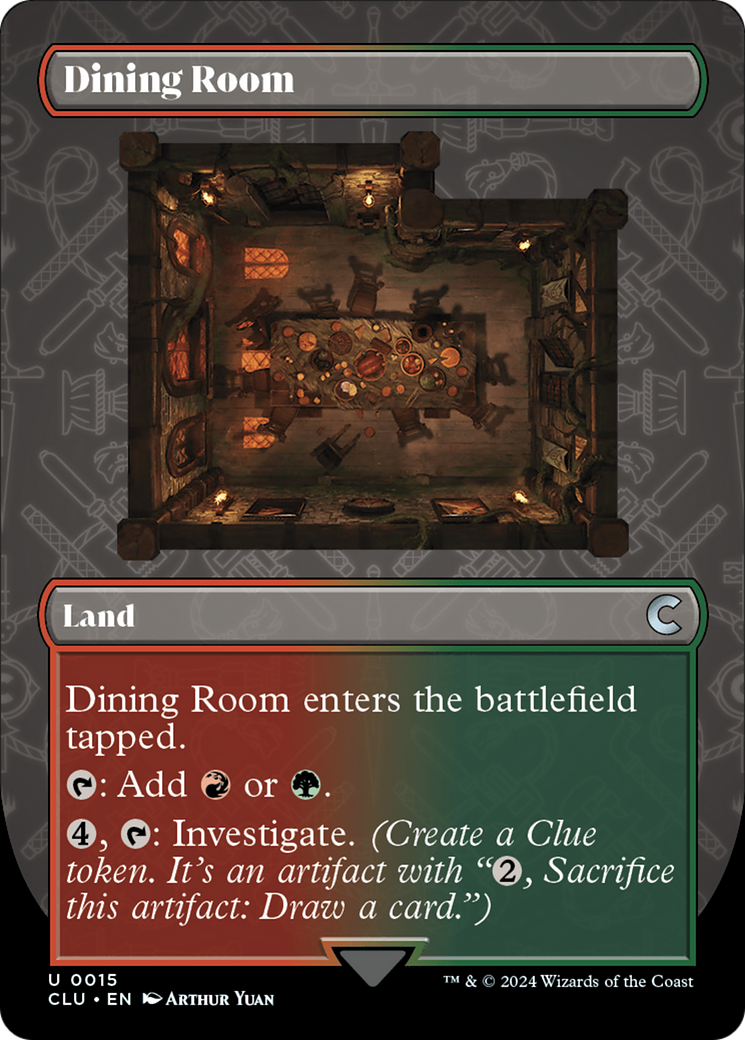 Dining Room (Borderless) [Ravnica: Clue Edition] | Yard's Games Ltd