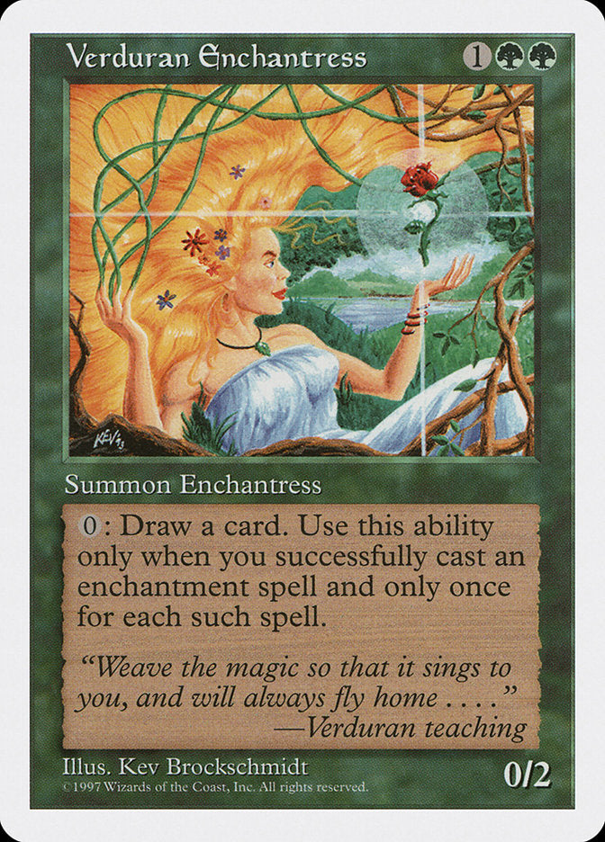 Verduran Enchantress [Fifth Edition] | Yard's Games Ltd