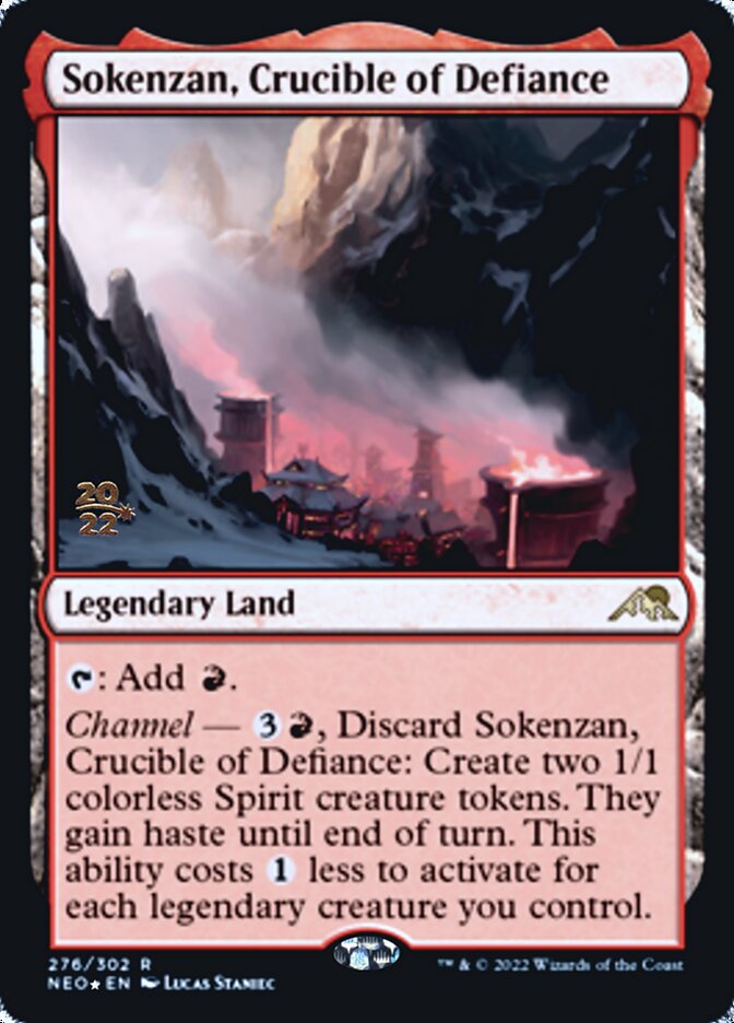 Sokenzan, Crucible of Defiance [Kamigawa: Neon Dynasty Prerelease Promos] | Yard's Games Ltd