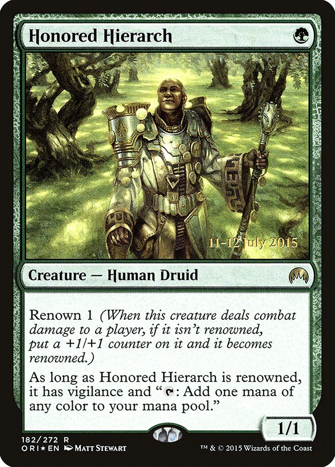 Honored Hierarch [Magic Origins Prerelease Promos] | Yard's Games Ltd