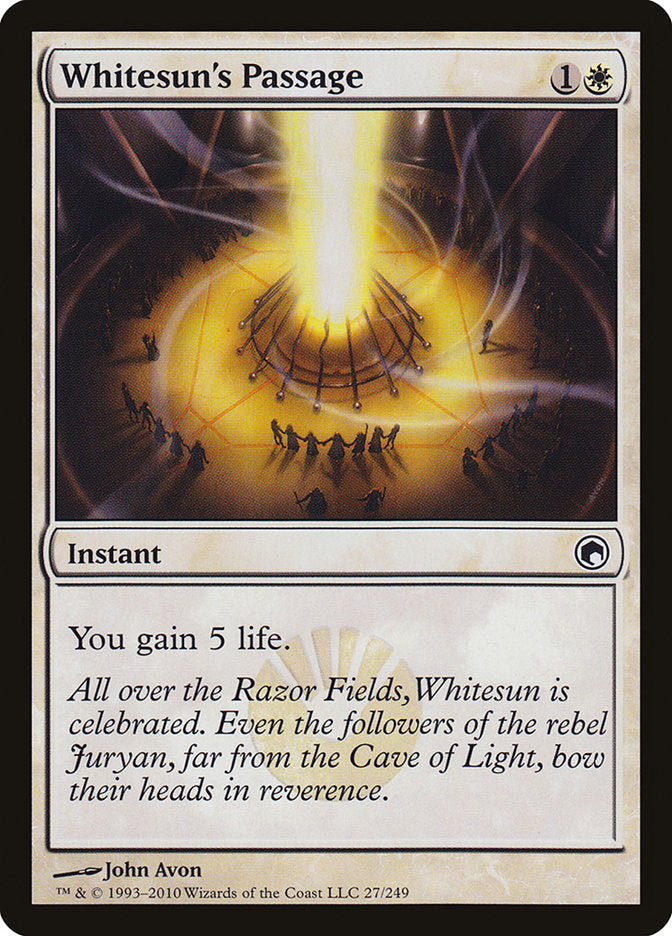 Whitesun's Passage [Scars of Mirrodin] | Yard's Games Ltd