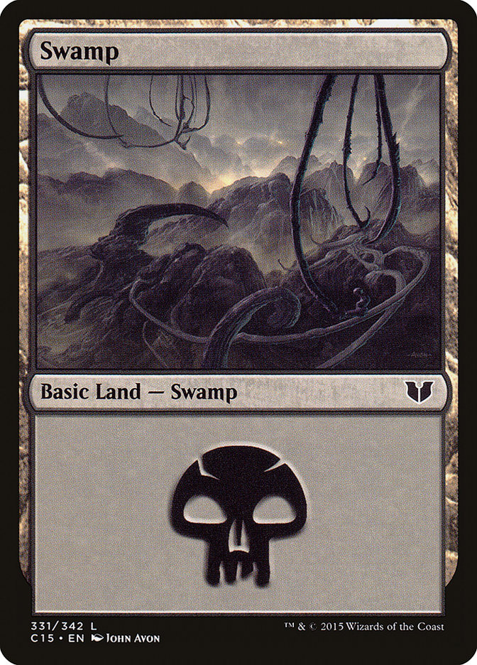 Swamp (331) [Commander 2015] | Yard's Games Ltd