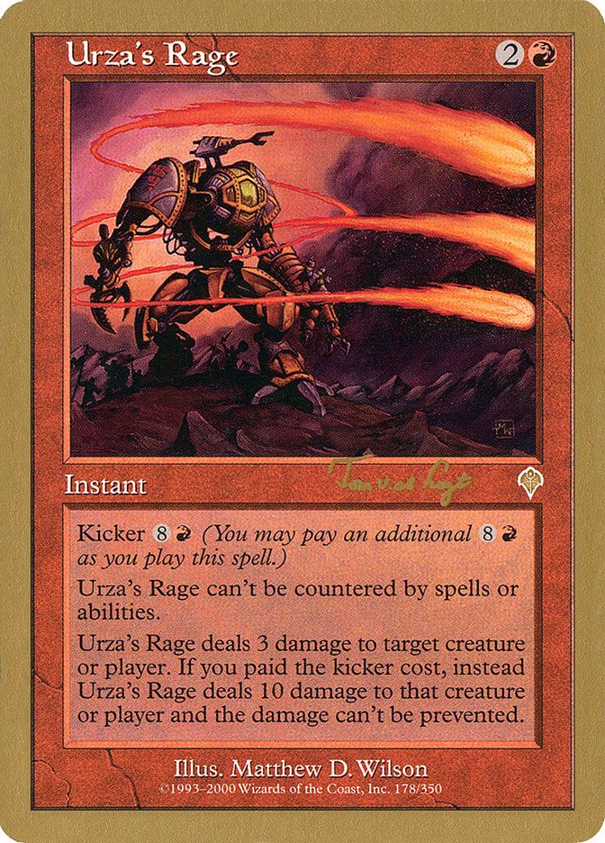 Urza's Rage (Tom van de Logt) [World Championship Decks 2001] | Yard's Games Ltd