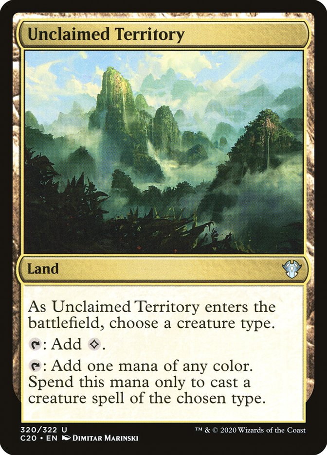 Unclaimed Territory [Commander 2020] | Yard's Games Ltd