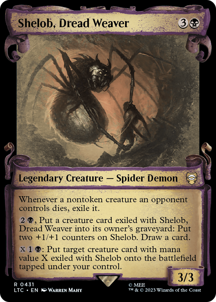 Shelob, Dread Weaver [The Lord of the Rings: Tales of Middle-Earth Commander Showcase Scrolls] | Yard's Games Ltd