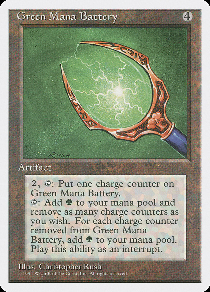 Green Mana Battery [Fourth Edition] | Yard's Games Ltd