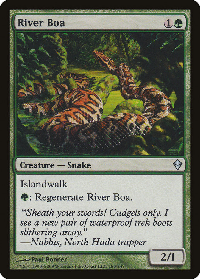 River Boa [Zendikar] | Yard's Games Ltd