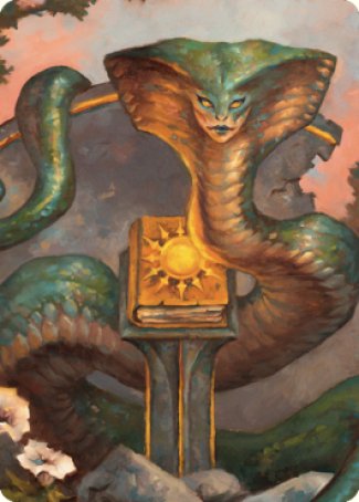 Guardian Naga Art Card [Commander Legends: Battle for Baldur's Gate Art Series] | Yard's Games Ltd