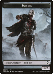 Golem // Zombie Double-Sided Token [Commander Legends Tokens] | Yard's Games Ltd