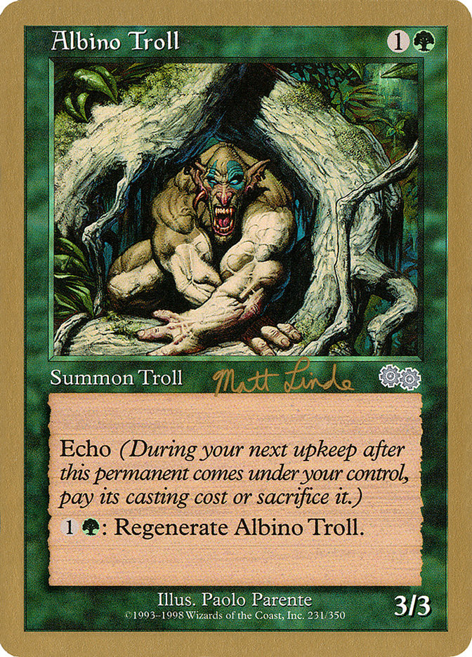 Albino Troll (Matt Linde) [World Championship Decks 1999] | Yard's Games Ltd