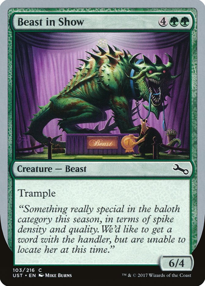 Beast in Show ("Something really special...") [Unstable] | Yard's Games Ltd