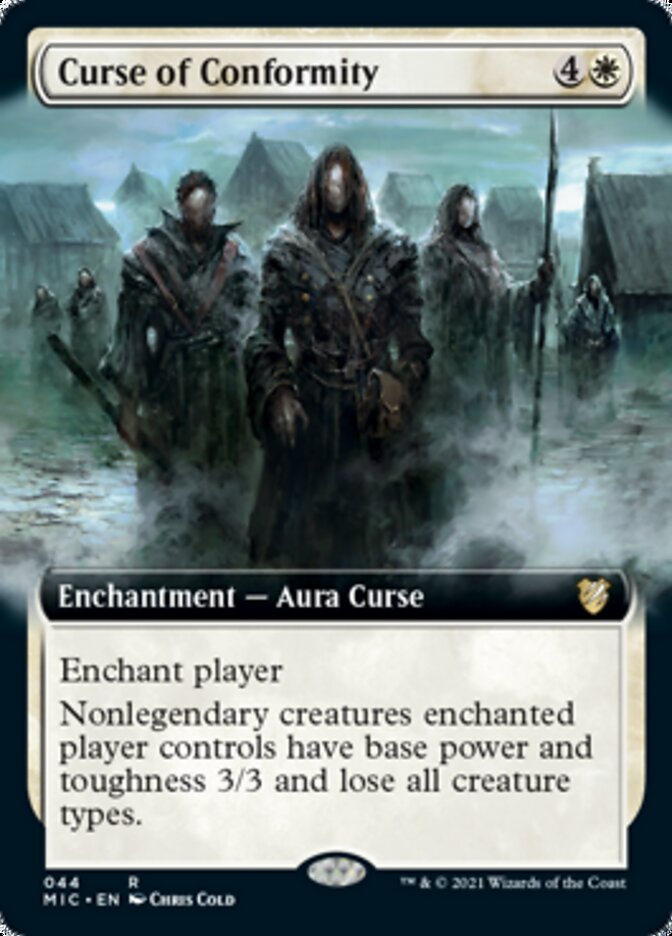 Curse of Conformity (Extended Art) [Innistrad: Midnight Hunt Commander] | Yard's Games Ltd