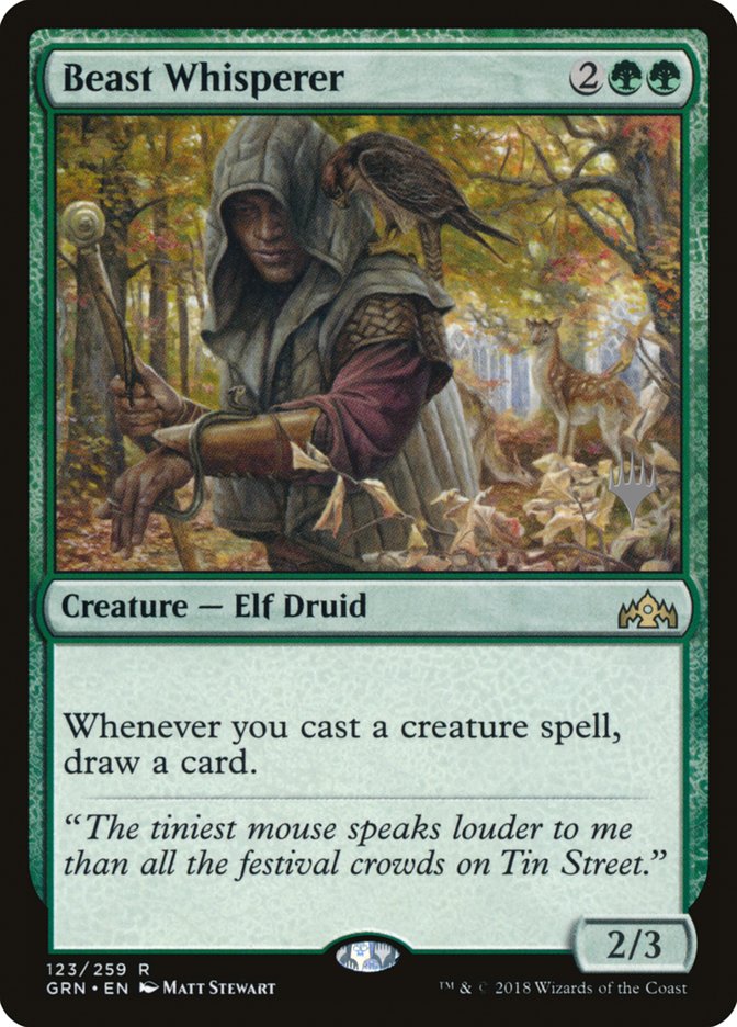 Beast Whisperer (Promo Pack) [Guilds of Ravnica Promos] | Yard's Games Ltd