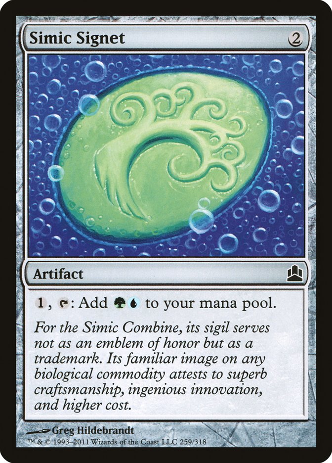 Simic Signet [Commander 2011] | Yard's Games Ltd