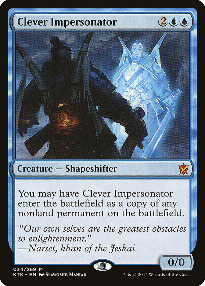 Clever Impersonator [Khans of Tarkir] | Yard's Games Ltd