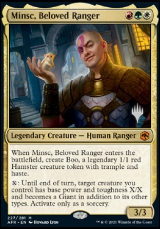 Minsc, Beloved Ranger (Promo Pack) [Dungeons & Dragons: Adventures in the Forgotten Realms Promos] | Yard's Games Ltd