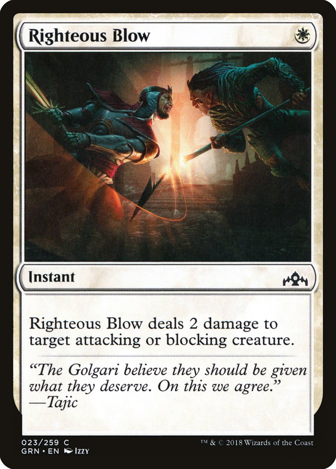 Righteous Blow [Guilds of Ravnica] | Yard's Games Ltd