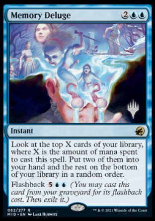 Memory Deluge (Promo Pack) [Innistrad: Midnight Hunt Promos] | Yard's Games Ltd