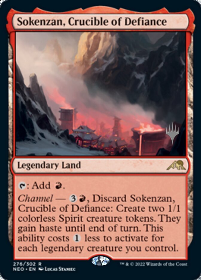 Sokenzan, Crucible of Defiance (Promo Pack) [Kamigawa: Neon Dynasty Promos] | Yard's Games Ltd