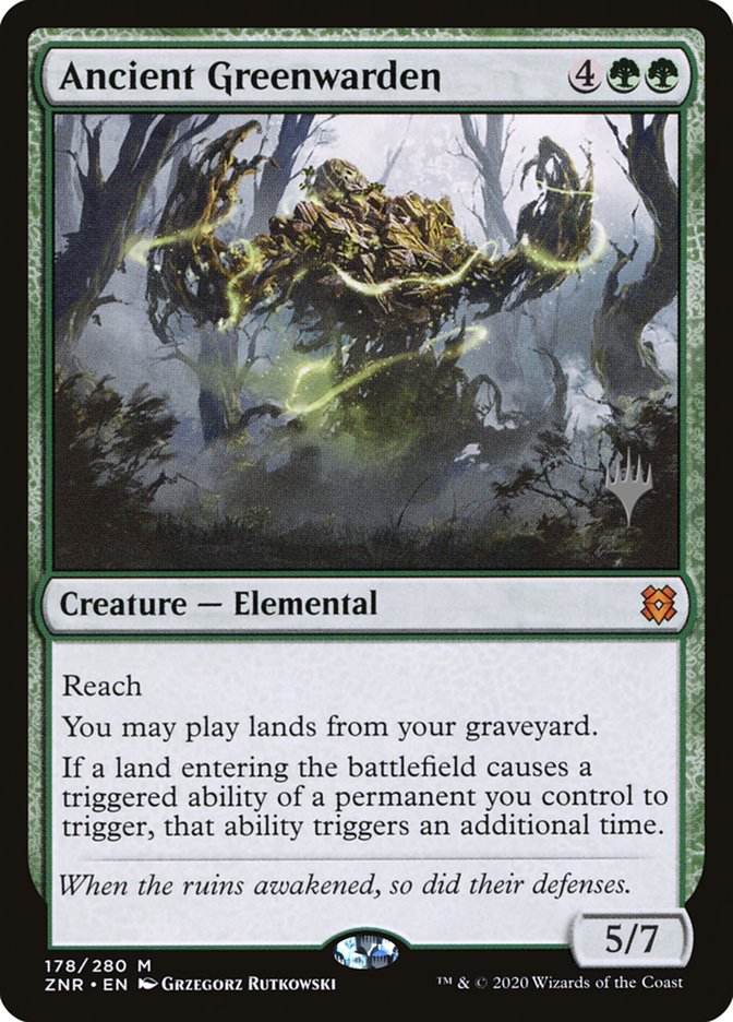 Ancient Greenwarden (Promo Pack) [Zendikar Rising Promos] | Yard's Games Ltd