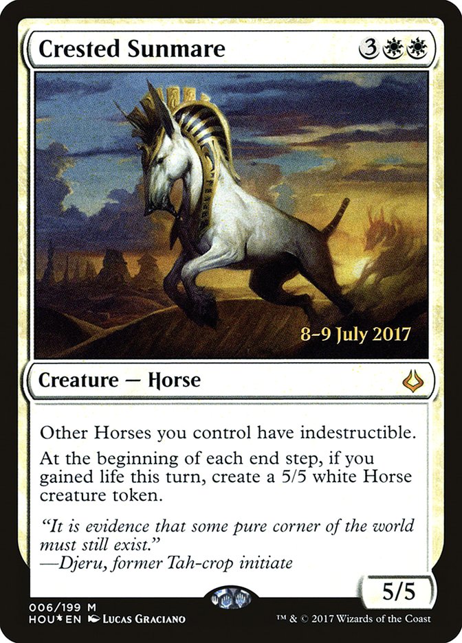 Crested Sunmare [Hour of Devastation Prerelease Promos] | Yard's Games Ltd