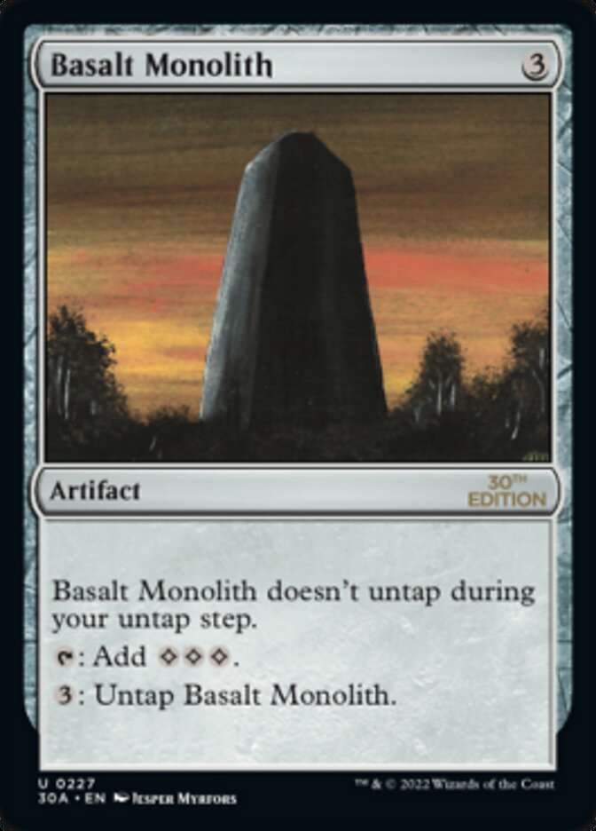 Basalt Monolith [30th Anniversary Edition] | Yard's Games Ltd