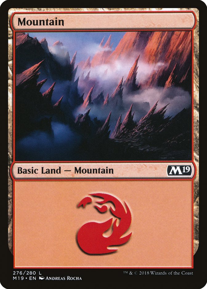 Mountain (276) [Core Set 2019] | Yard's Games Ltd