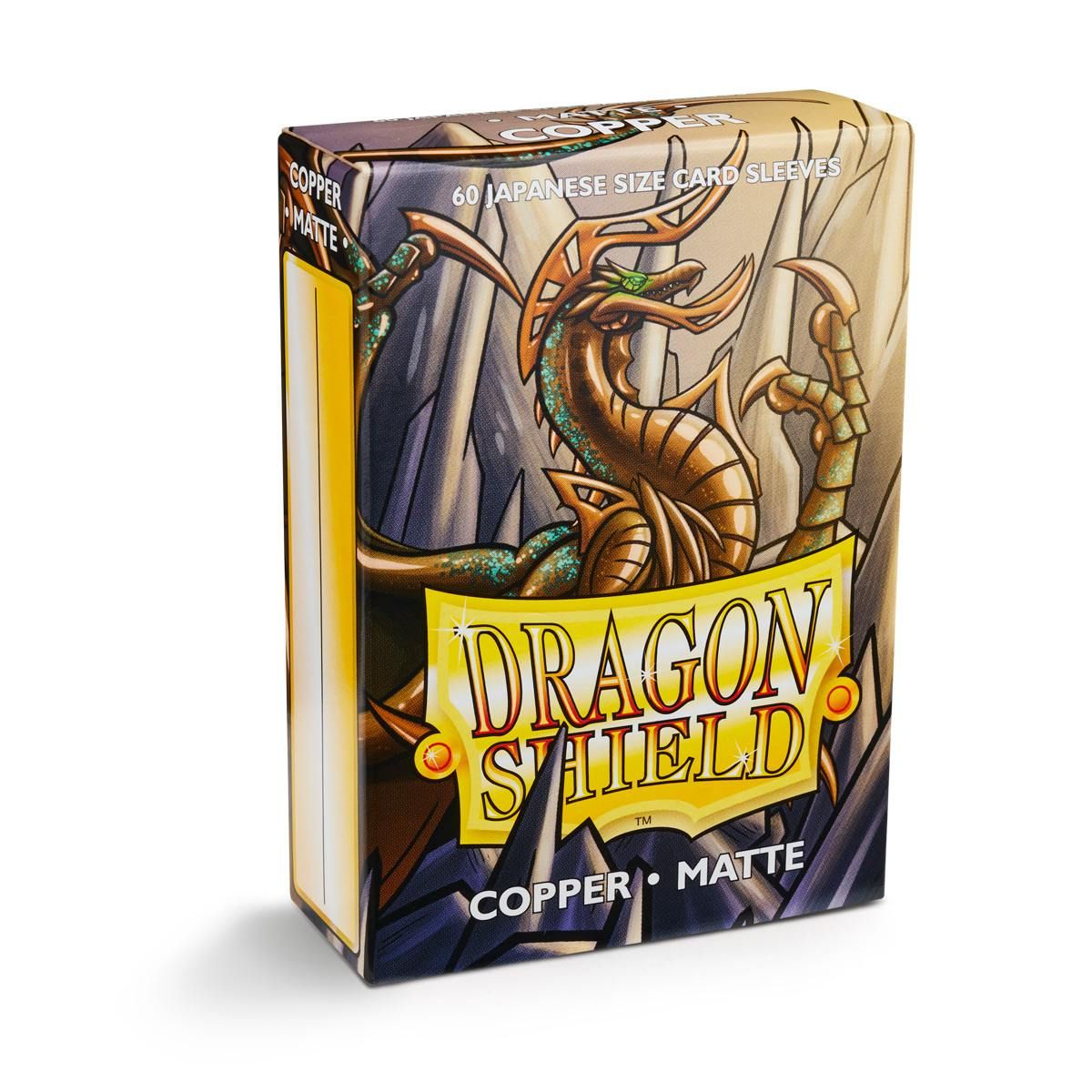 Dragon Shield: Japanese Size 60ct Sleeves - Copper (Matte) | Yard's Games Ltd