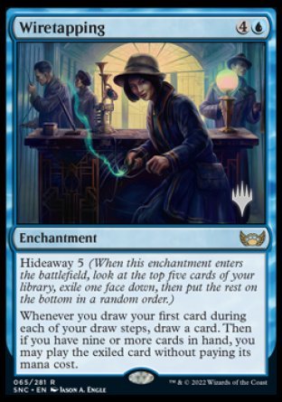 Wiretapping (Promo Pack) [Streets of New Capenna Promos] | Yard's Games Ltd