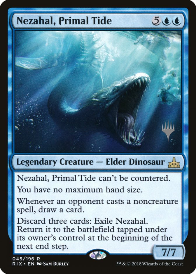 Nezahal, Primal Tide (Promo Pack) [Rivals of Ixalan Promos] | Yard's Games Ltd