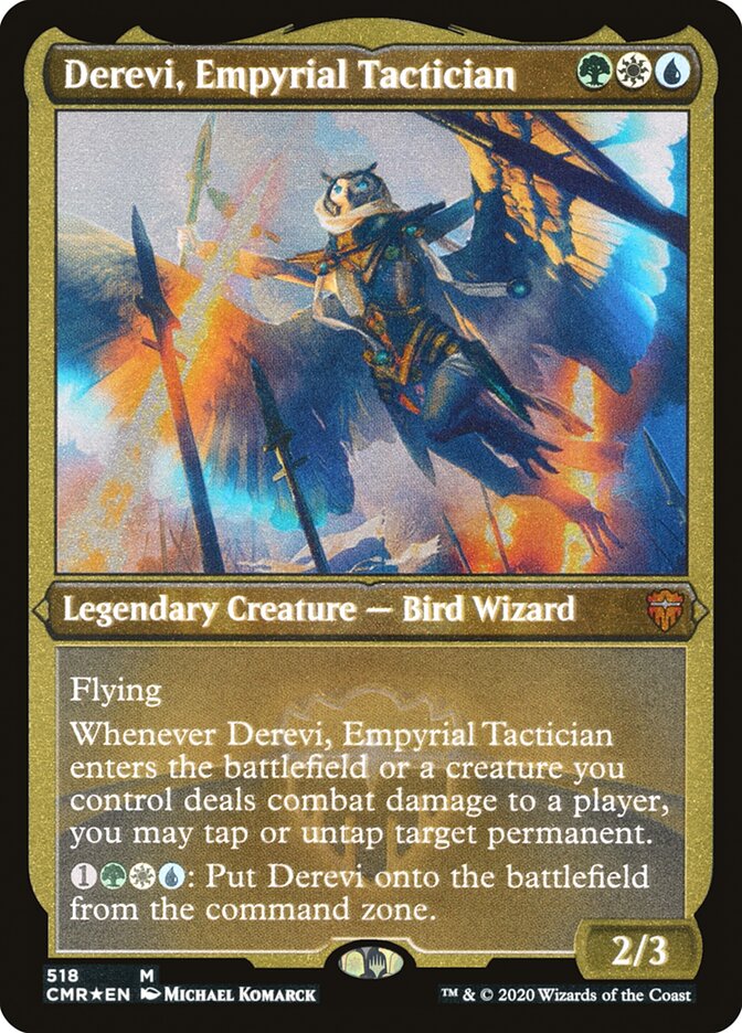 Derevi, Empyrial Tactician (Etched) [Commander Legends] | Yard's Games Ltd