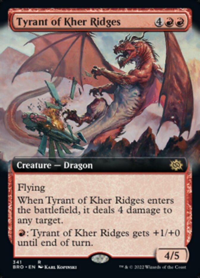 Tyrant of Kher Ridges (Extended Art) [The Brothers' War] | Yard's Games Ltd