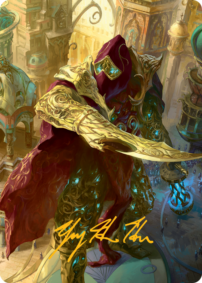 Baral, Chief of Compliance Art Card (Gold-Stamped Signature) [March of the Machine Art Series] | Yard's Games Ltd