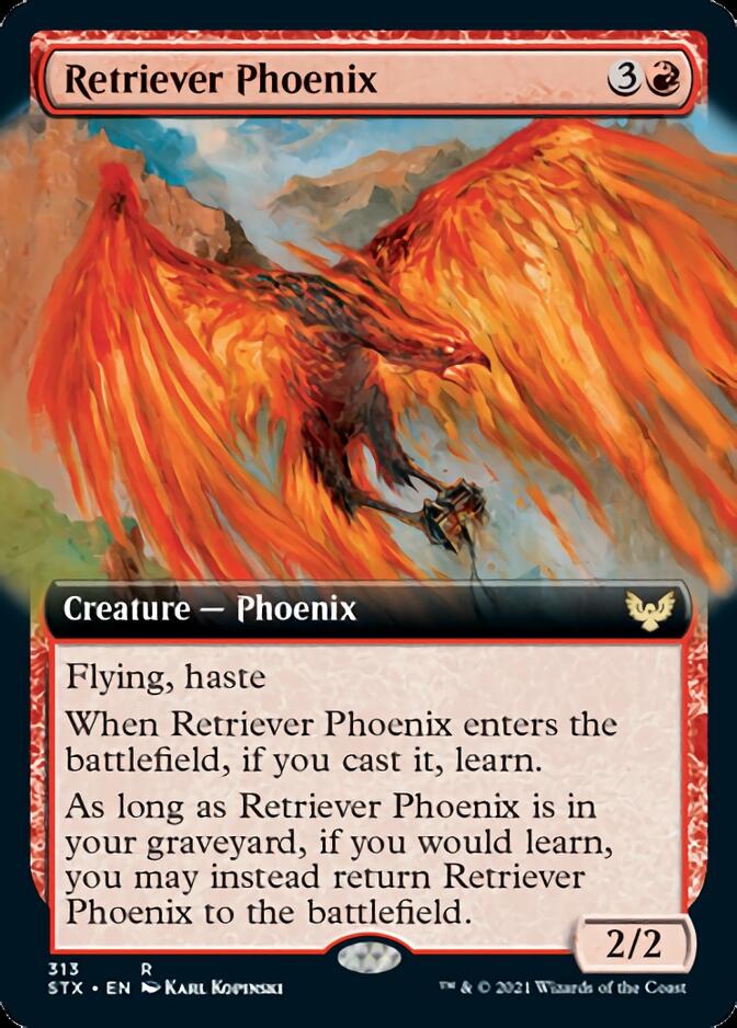 Retriever Phoenix (Extended Art) [Strixhaven: School of Mages] | Yard's Games Ltd