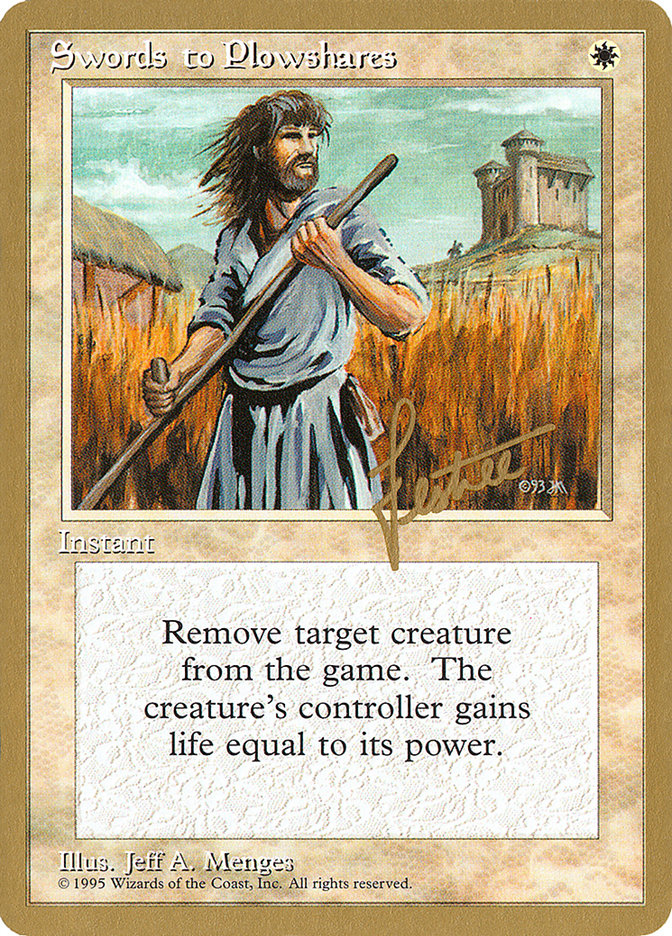 Swords to Plowshares (Bertrand Lestree) [Pro Tour Collector Set] | Yard's Games Ltd