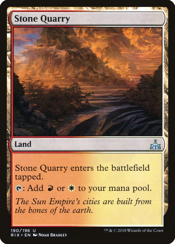 Stone Quarry [Rivals of Ixalan] | Yard's Games Ltd