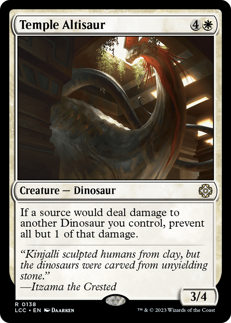 Temple Altisaur [The Lost Caverns of Ixalan Commander] | Yard's Games Ltd