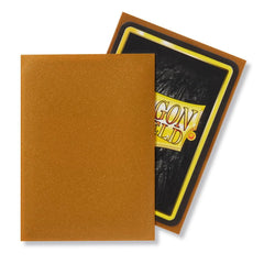 Dragon Shield: Standard 100ct Sleeves - Gold (Matte) | Yard's Games Ltd