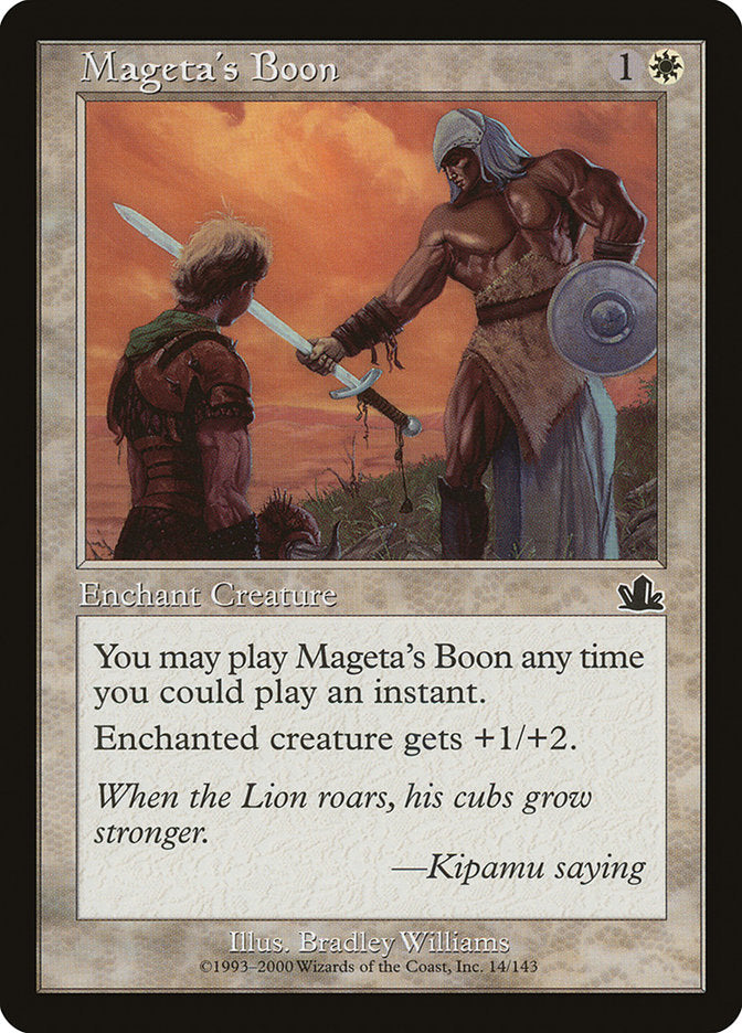 Mageta's Boon [Prophecy] | Yard's Games Ltd