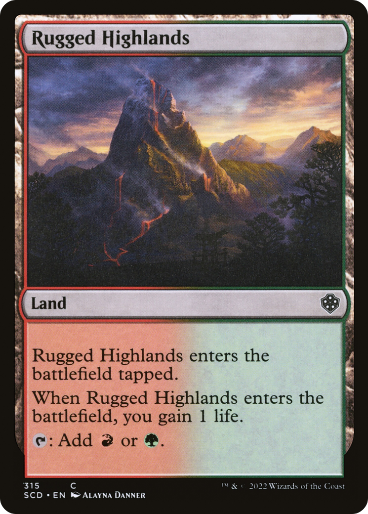 Rugged Highlands [Starter Commander Decks] | Yard's Games Ltd