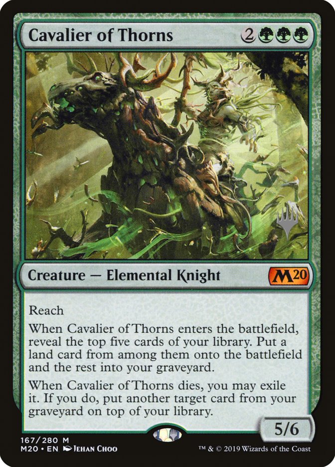 Cavalier of Thorns (Promo Pack) [Core Set 2020 Promos] | Yard's Games Ltd